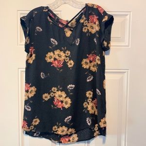 Floral chiffon blouse